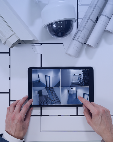 Access history analytics — reviewing access records on a tablet